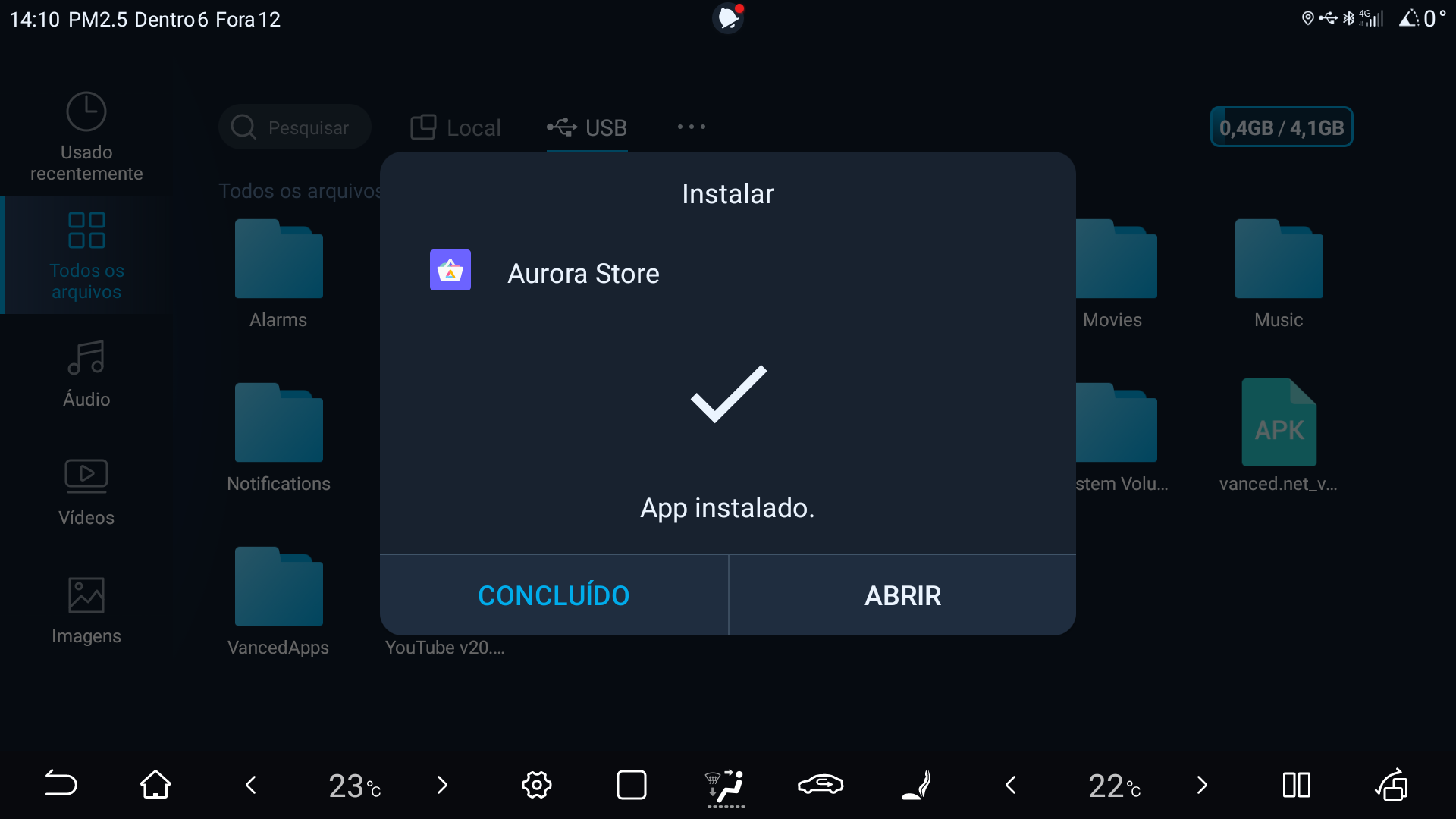 Instalação Aurora Store Sucesso
