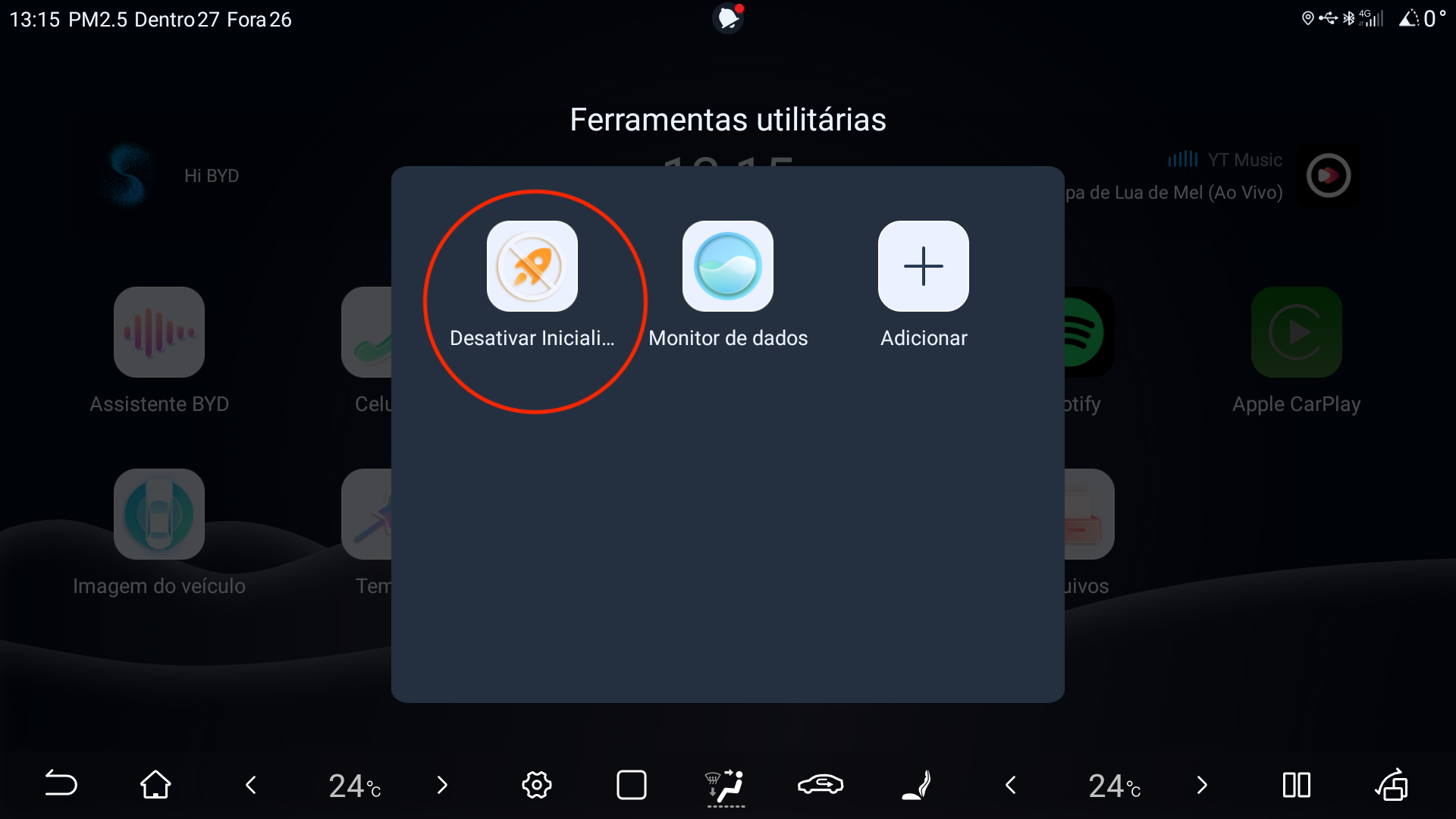 Desativar Inicialização