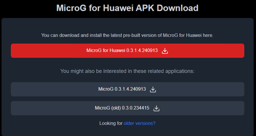 Micro G para dispositivos Huawei