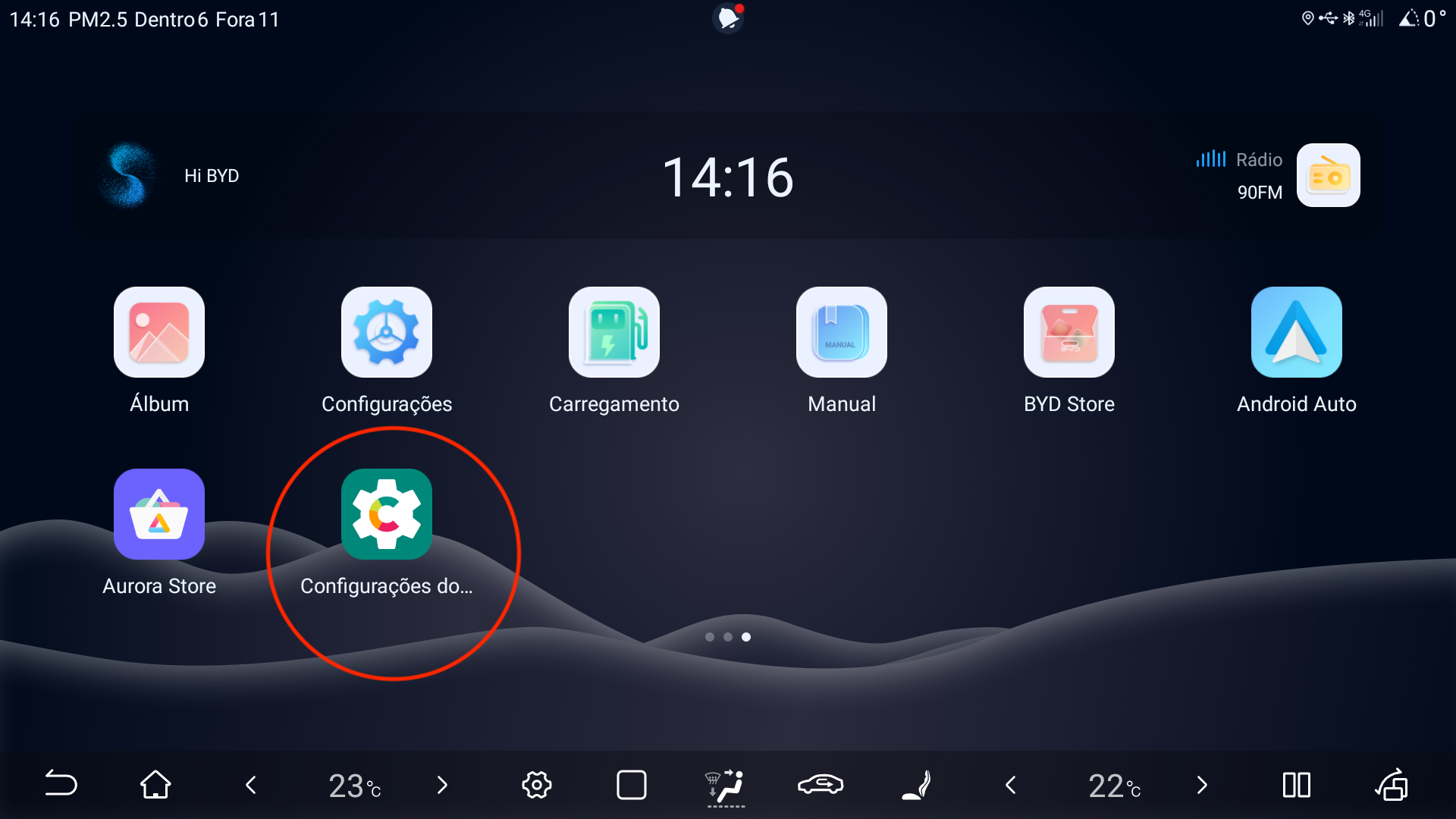 Ícone Micro G na home